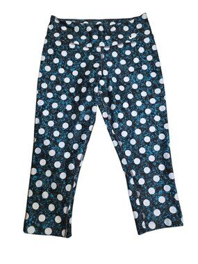 Nike Dri-Fit Capri Leggings Size Small Women's Polka Dot Recycled Bottles Pants